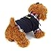 Voberry® Dog Cat Grid Sweater Puppy Warm T-Shirt Pet Clothes POLO Shirt Dog Coat (XL, Black)