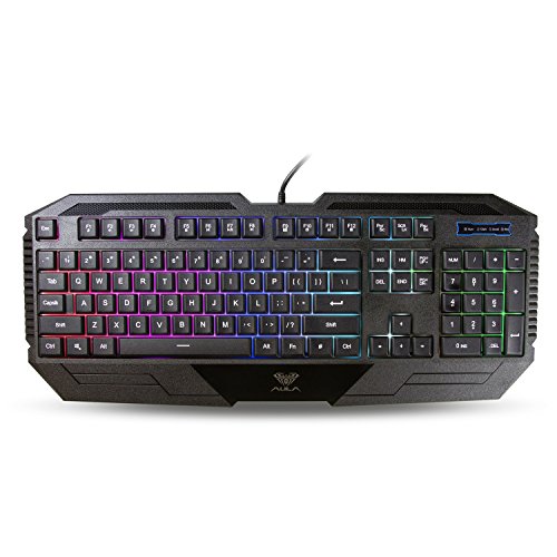 AULA Aurora Backlit Gaming Keyboard And Mouse Combo With Adjustable