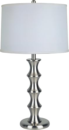 tall grey table lamp