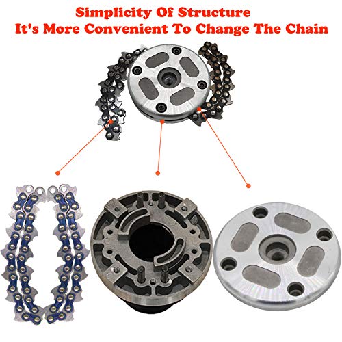 CZS 65Mn Trimmer Head Coil Garden Lawn Mower Brush Cutter Accessory Chain Grass Mower Head Replacement Outdoor Power Tools Universal
