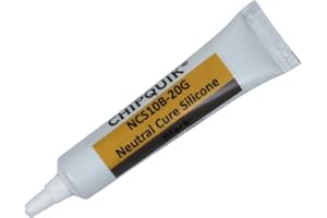 Neutral Cure Silicone Adhesive Sealant 20g Squeeze Tube (Black)