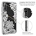 Huawei P20 Pro Case,Casetego Flower Clear Design Slim Shockproof Floral Printing Pattern Flexible TPU Back Cover for Huawei P20 Pro 2018-White Flower