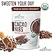 Alovitox Cacao Nibs With Organic Yacon Syrup | Healthy Protein Bite Snack (Raw, Non-GMO, Sugar Free, Keto, Paleo, Gluten Free & Vegan) | Antioxidant With Criollo Chocolate Extracts | 8 Oz