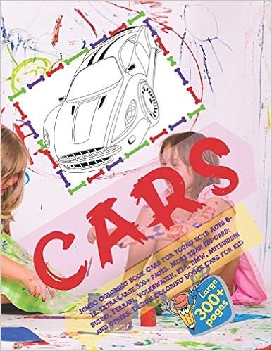 Jumbo Coloring Book Cars For Young Boys Ages 6 12 Extra