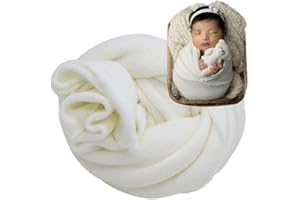FORBAYSY Newborn Posing Wrap Newborn Photography Props Soft Stretch Knit Blanket Handmade Wrap for Baby Boys Girls Photoshoot