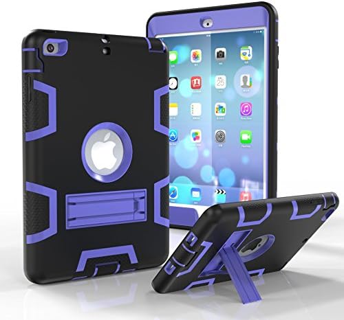 Eastchina iPad 2 | iPad 3 | iPad 4 Protective Stand Case, 3 in 1 Convertible Stands Cute Kids Child Shock Proof Protective Stand Case For iPad 2 | iPad 3 | iPad 4 Tablet (X-Purple)