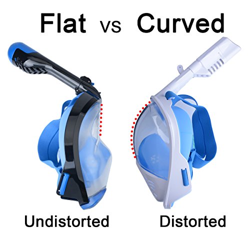 SEABEAST AF90 Full Face Snorkel Mask, Real AntiFog Snorkeling Mask