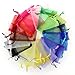 Akstore 100PCS 4x6inch (10x15cm) Drawstring Organza Jewelry Favor Pouches Wedding Party Festival Gift Bags Candy Bags (Purple)