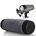 ZEALOT S1 Portable Wireless Bluetooth Speakers Waterproof Mobile Power Bank, Microphone, Emergency Torchlight, FM Radio TF Card for Outdoor Riding Climbing Camping (Grey)