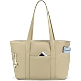 CTWWFS Tote Bag for Women, Travel Essentials Large Tote Bag with Zipper, Top Handle Handbag for Travel, Work