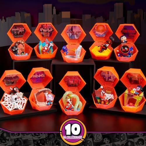 Capsula da collezione Marvel™ Doorables Spider-Verse, personaggi giocattolo da 3,8 cm, confezione a sorpresa, giocattoli per bambini dai 5 anni