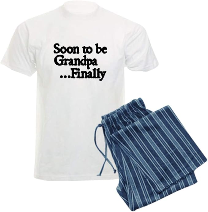 Amazon.com: CafePress Soon to Be Grandpa.Finally Pajamas Pajama Set