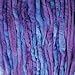Wool Roving Hand Dyed. Super Soft BFL Combed Top Pre-Drafted for Easy Hand Spinning. Artisanal Craft Fiber ideal for Felting, Weaving, Wall Hangings and Embellishments. 1 Ounce. Violet Purple