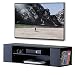 FITUEYES Floating Shelf Entertainment Center Stand Wall Mounted Shelves Black Floating Bracket for PS4, Xbox, TV Box DS210002WB