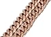SLZZ Luxury Dog Collar Chain/Slip Martingale P Chain/Heavy Duty Stainless Steel 12mm Curb Chain/Best for Small Medium Large Breeds - for Pit Bull Mastiff Bulldog Big Breeds/Rose Gold,26''