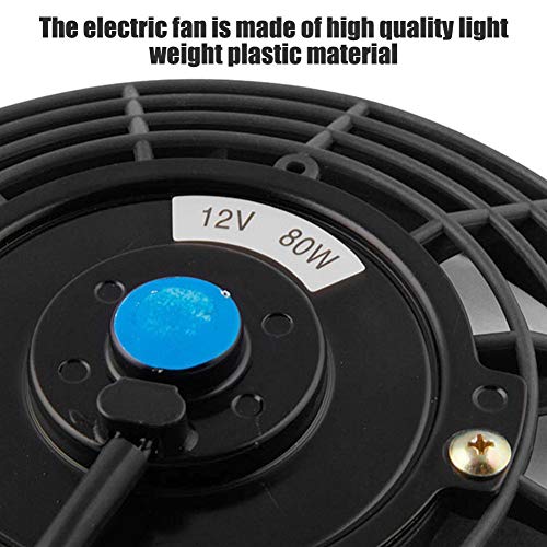 VOVI 12V 7''Car Cooling Fan Automobile Vehicle Clip Fan Powerful Quiet Ventilation Electric Car Fans Cooler Radiator Cooling Thermo Electric Fan - Thumbnail 3