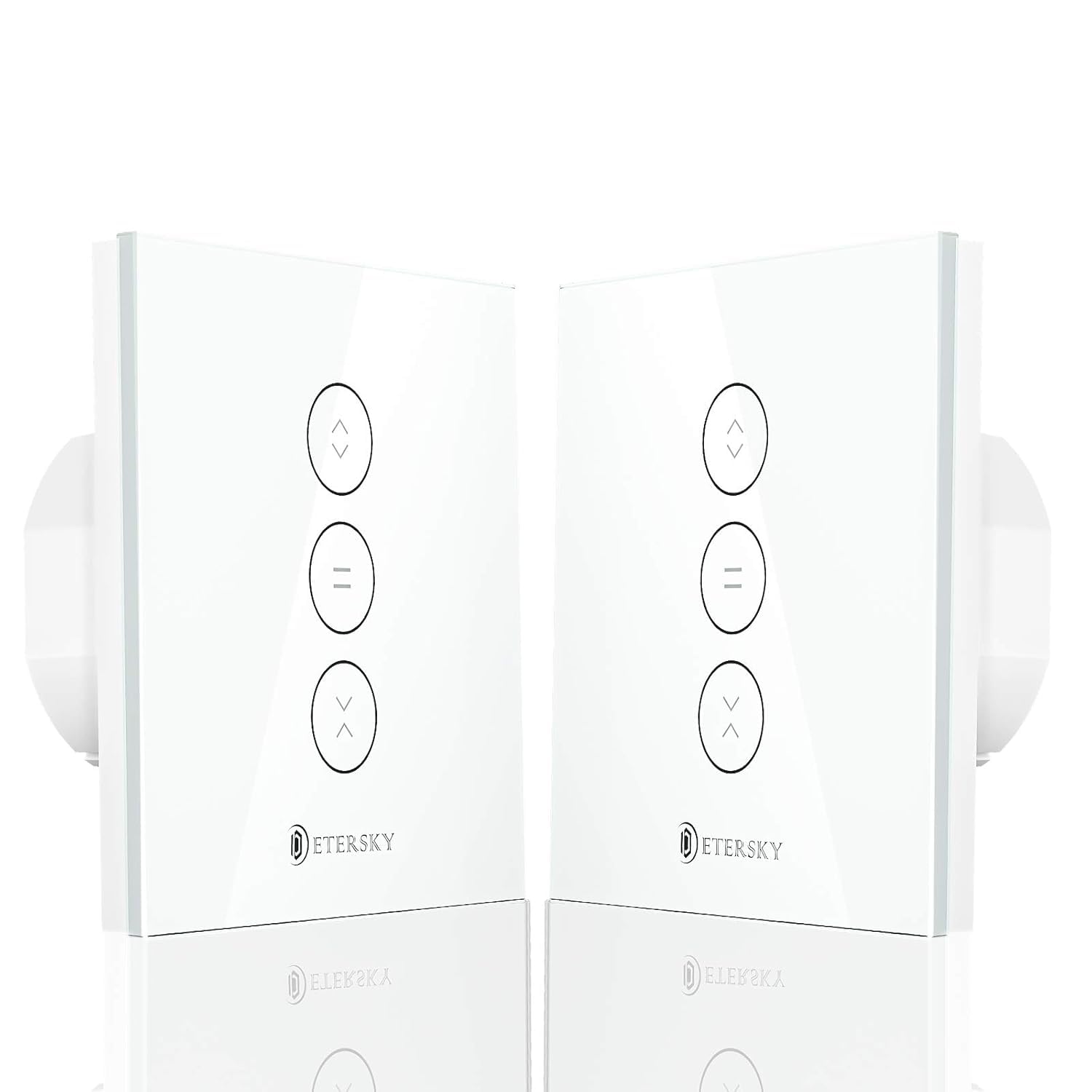 Smart Roller Shutter Switch, Etersky WiFi Curtain Switch, APP Control and Timer Function, Compatible with Alexa and Google Home for Curtain/Roller Shutter/Motor Door (Neutral Wire Needed)