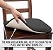 Ellington Home Non Slip Memory Foam Seat Cushion Chair Pads With Ties - 17