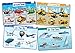 Merka Kids Placemat, 4 Pack Toddler 17x11 in Educational Kids Placemats for Dining Table - Features Transportation, Air, Sea, Town, Construction Zone, Silicone Reusable Wipeable