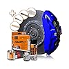 Foliatec 2162 Remklauw lakset, hittebestendig, complete set voor 4 remzadels, RS Blue, 7-delige set
