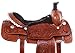Acerugs Hand Carved Western Roping All Purpose Ranch Work Pleasure Trail Leather Horse Saddle TACK Set (Chestnut, 15)thumb 3