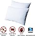 Niagara Waterproof Pillow Protectors Standard 4 Pack Cotton Terry 100% Waterproof Zippered White Pillow Encasement Washable Long Life Soft