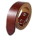Gelante Genuine Full Grain Leather Belt Strap without Belt Buckle G2016-TAN-S