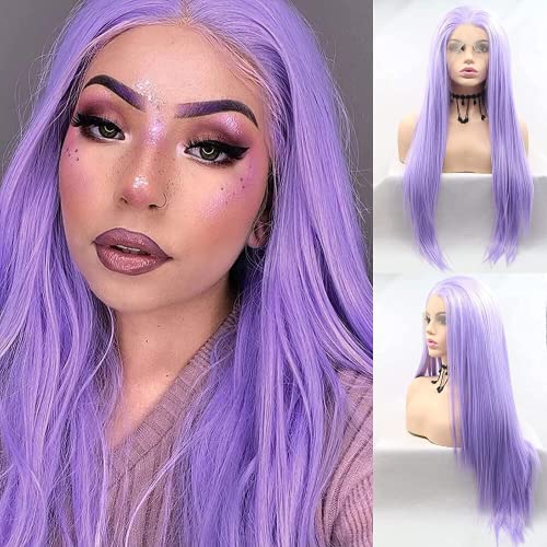 Pastel Lilac Purple/lace front wig