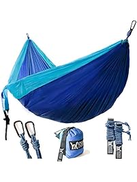 Winner Outfitters Double Camping Hammock - Lightweight Nylon Portable Hammock, Best Parachute Double Hammock For Backpacking, Camping, Travel, Beach, Yard. 118"(L) x 78"(W)