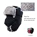 ayamaya Winter Trapper Hat with Ear Flap/Chin Strap/Faux Fur, Ushanka Russian Style Windproof Mask Trooper Hat for Men/Women -Fit for 21.5 in to 24 in Head Circumference
