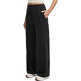 SUUKSESS Women Casual Wide Leg Pants 2025 High Waisted Lounge Work Pant with Pockets