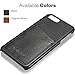 KAVAJ iPhone 8 Plus iPhone 7 Plus Case Leather Tokyo Black Slim-Fit Genuine Leather iPhone 8 Plus Wallet Case Leather iPhone 8 Plus Bumper Case with Business Card Holder Cover for Apple iPhone8 Plus