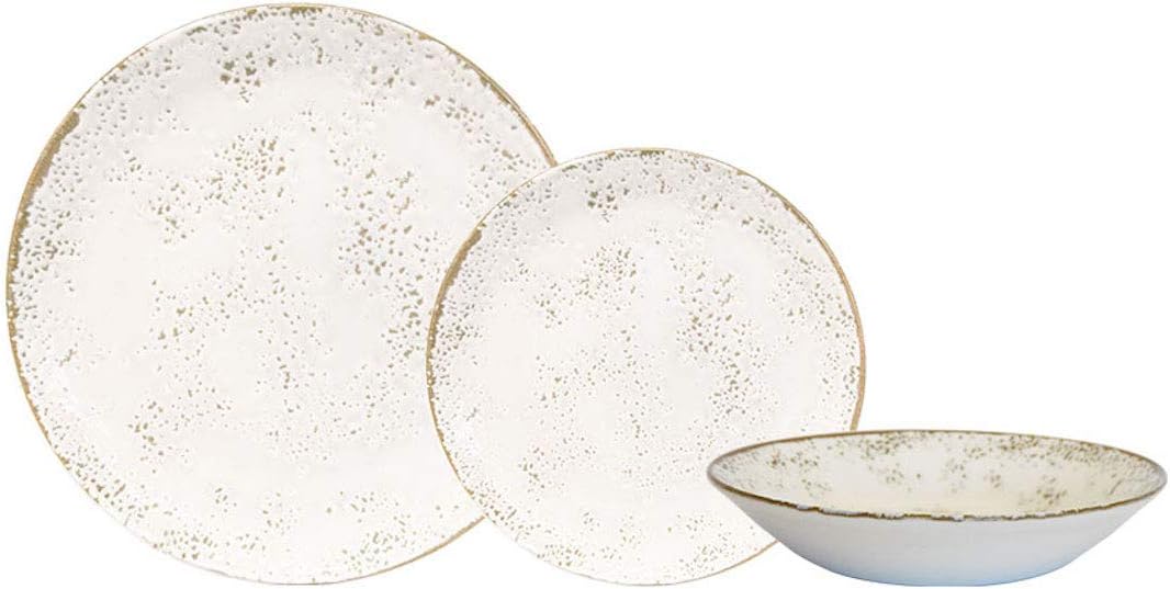 Churchill Umbria White Dinnerware Set, 18 Piece, Made In England