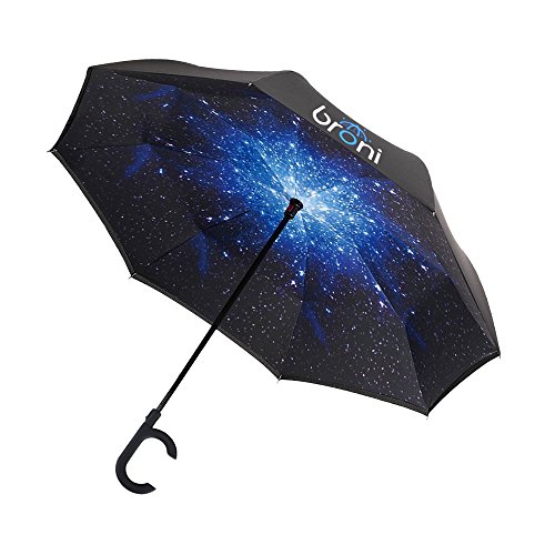 Automatic Close Inverted Umbrella Windproof by Broni | Reverse Umbrella with Gift Box | Twinkle Twinkle