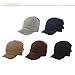 Comhats Winter Visor Beanie Hat Black for Men Wool Knit Cable Cuff Beanie Cap Women, Large, 68069_Black