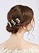 Missgrace Bridal Simple Gold Vintage Rhinestone Hair Pins for Festival and Party- Bridal Hair Accessories for Bride- Wedding Hair Pins Clips Hair Jewelry Vintage Gold Hair Accessories Set of 3