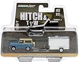 1967 Ford Bronco Blue & Small Cargo Trailer Hitch & Tow Series 2 1/64 by Greenlight 32020B
