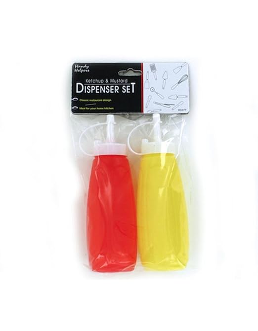 Ketchup and Mustard Dispenser Set Home & Kitchen