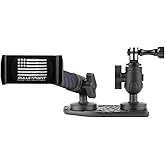 Bulletpoint Metal Dash Mount Cell Phone Holder + Action Camera Mount Compatible with 2024+ Jeep Wrangler JL Including Wrangle