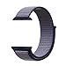 QIENGO For Apple Watch Band 38MM, Nylon Sport Loop with Hook and Loop Fastener Adjustable Closure Wrist Strap Replacment Band for iWatch Series 1/2/3, 38mm, Midnight Blue