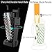 Electric Pencil Sharpener Heavy Duty Helical Blade, Auto-Stop Feature, 3 Size Holes, Fast Quiet USB Automatic Colored Pencil Sharpener with Pencil Sharpener Cleaning Brush (BLACK1)