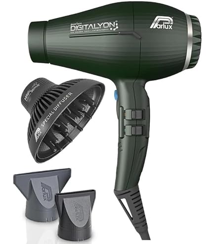 ION HAIR DRYER グレー ディフューザー付き NEXPURE Ionic Hair Dryer with Diffuser, 2000W Professional Blow