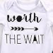 Urkutoba 3PCS Newborn Baby Boys Cute Letter Print Romper+Camouflage Pants+Hat Outfits Set (0-6 M, White)
