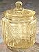 Miles Kimball Antique Yellow Glass Biscuit Jar