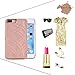 iPhone 7 Plus Case,iPhone 8 Plus Case, [3D Mirror Series] Cards Holder Kickstand Wallet Style Flip Back Cover Protective Case with Free Screen Protector for iPhone 7/8 Plus 5.5 Inch(Rose Gold)