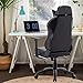 UOMAX Gaming Chair, Massage Gamer Chair with footrest, Reclining Racing Chair for Adults, Ergonomic Racing Computer Gaming Chair for Teens Black