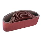 IVY Classic 43060 Flex-Abrasive 3-Inch x 21-Inch 36 Grit Extra Coarse Resin Cloth Aluminum Oxide Sanding Belt, 10-Pack