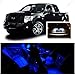 Ameritree Ford F150 2009-2014 (9 Pcs) Blue LED Lights Interior Package and White LED License Plate Kit