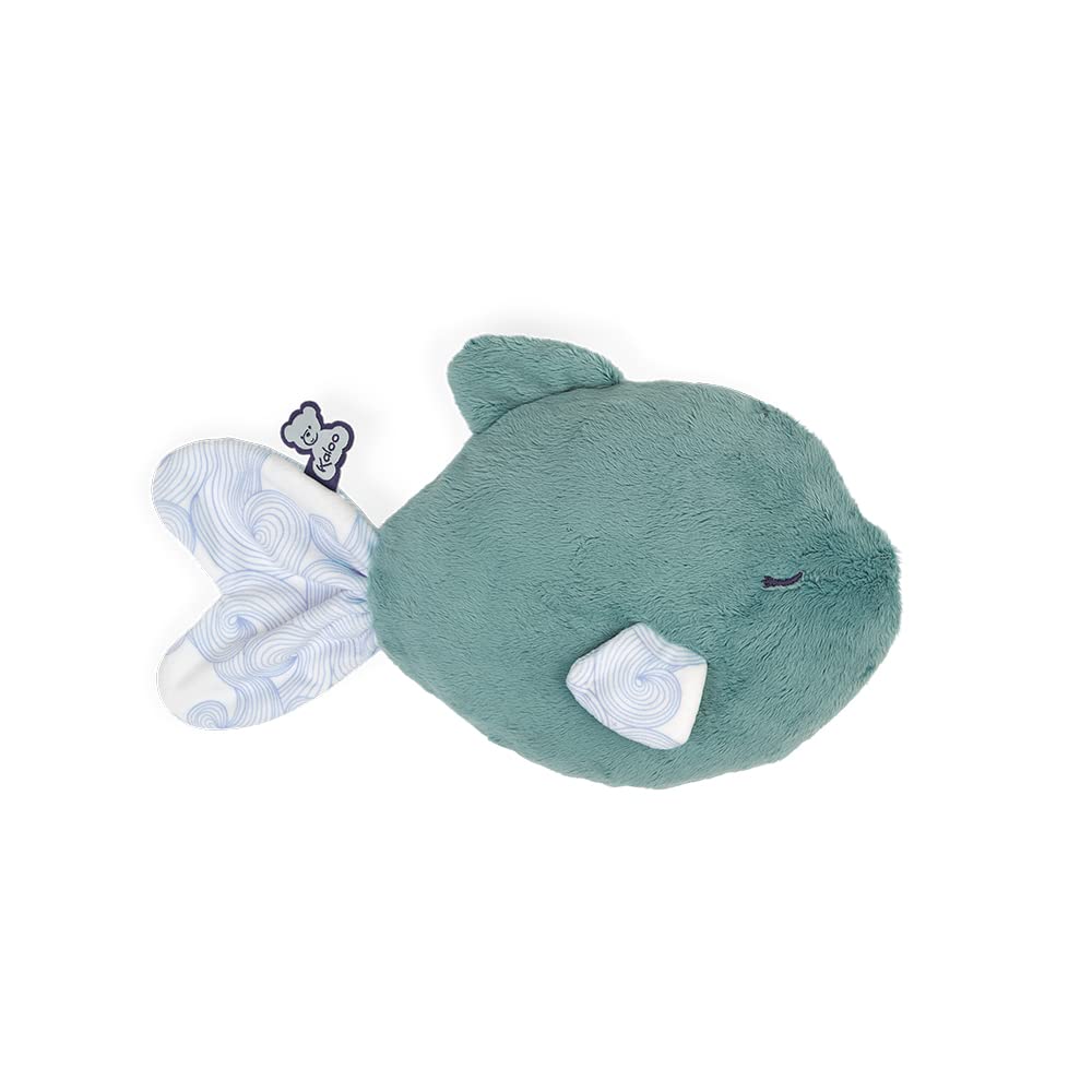 Kaloo - Petit Calme - Soothing Baby Plush - Fish 9.8"/25 cm - Hot or Cold Hot Water Bottle - Very Soft Material - Removable Cover - New Born - K970703