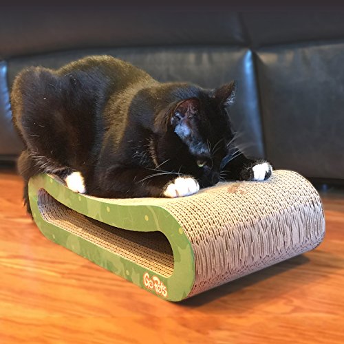 Premium Cat Scratcher by GoPets, Infinity Lounge Corrugated Cardboard